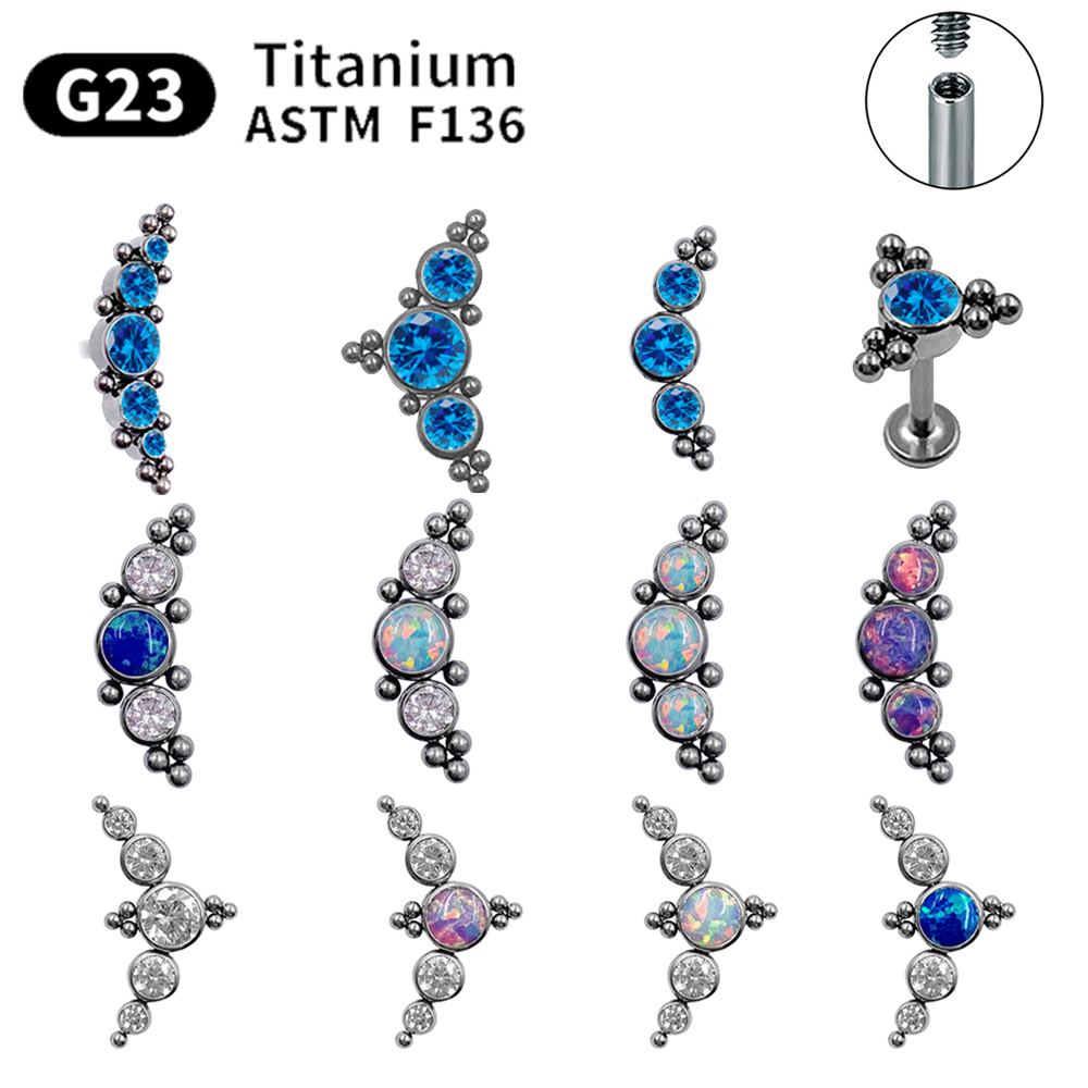 Body Jewelry Cartilage Earrings - G23 Titanium stud earrings for women