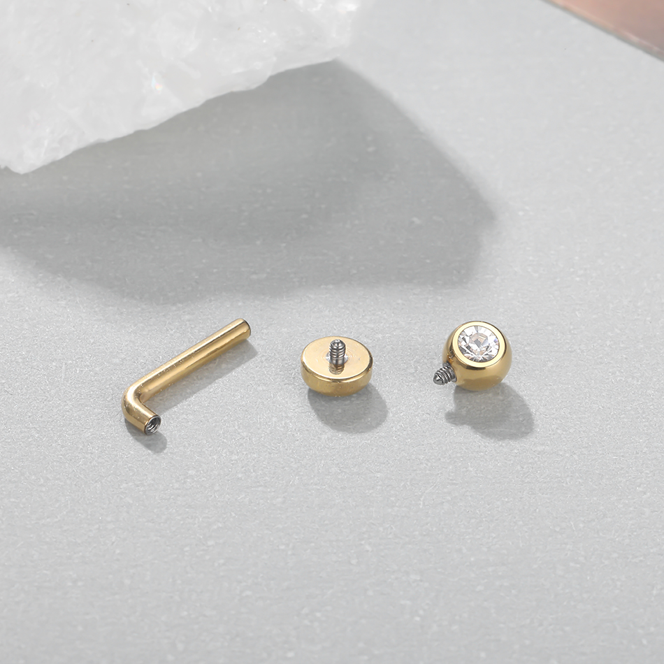 1PC Implant Grade Titanium Chr - Body Jewelry Vch recensione e prezzo