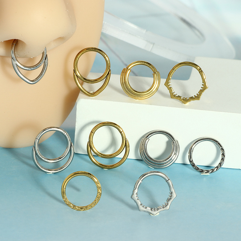Nose Hoop Earrings Metal Nose  - Body Jewelry Cartilage Earrings recensione e prezzo