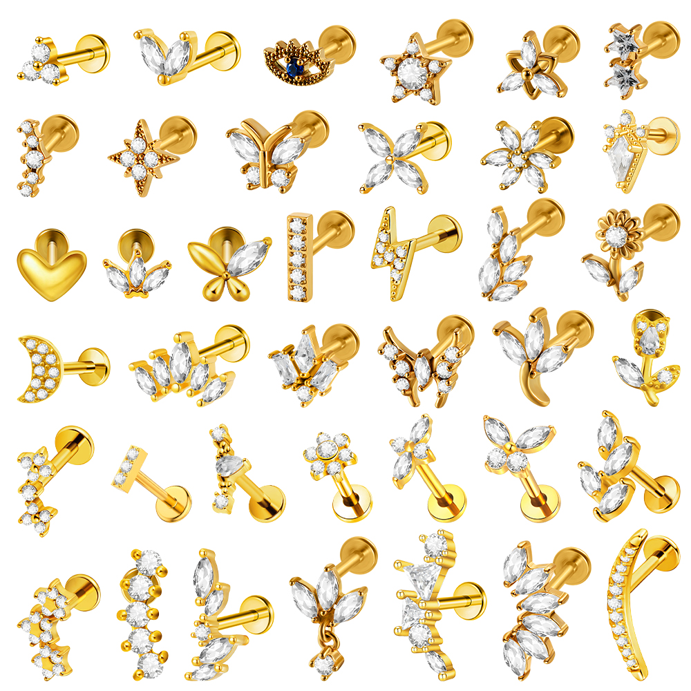 1PC Stainless Steel Lip Studs  - Body Jewelry Cartilage Earrings recensione e prezzo