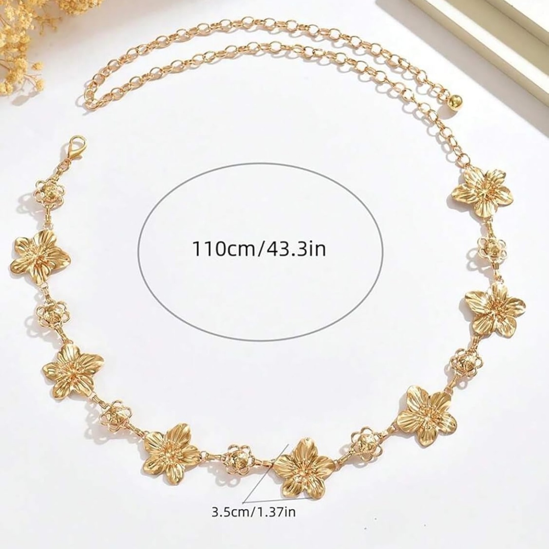Flower Charm Waist Chain for W - Body Jewelry Charms recensione e prezzo