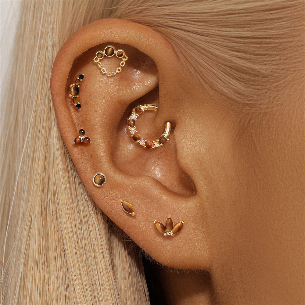 Glowshe 100% 925 Sterling Silv - Body Jewelry Cartilage Earrings recensione e prezzo