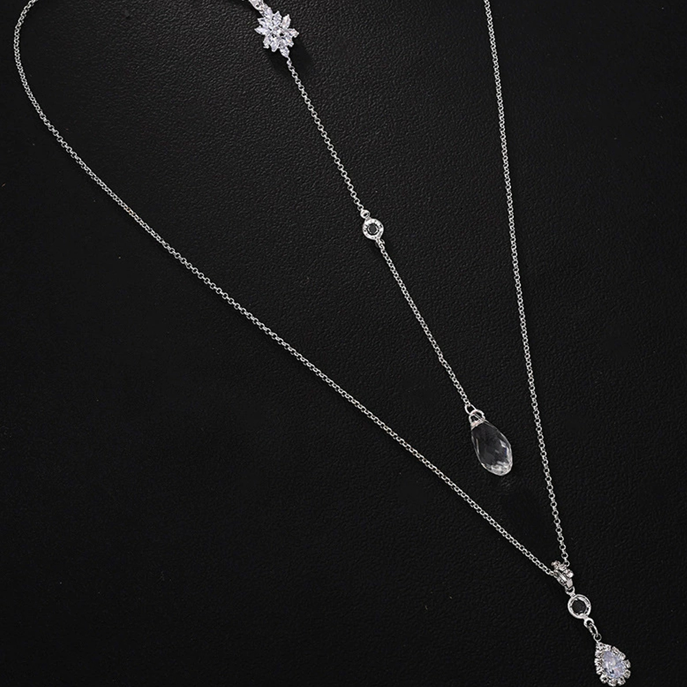 Luxury Zircon Water Drop Back  - Body Jewelry For Backless Dress recensione e prezzo