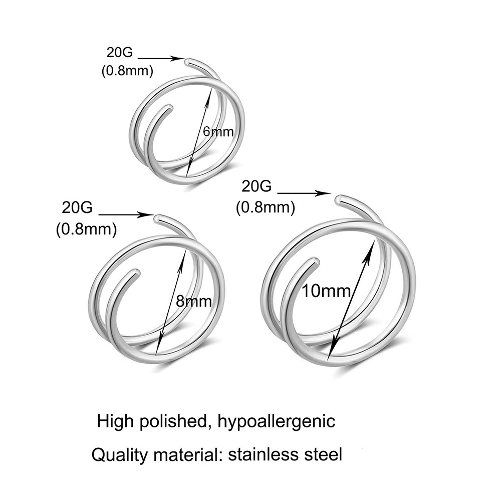 1PC Stainless Steel 316 Double - Body Jewelry And Piercing recensione e prezzo