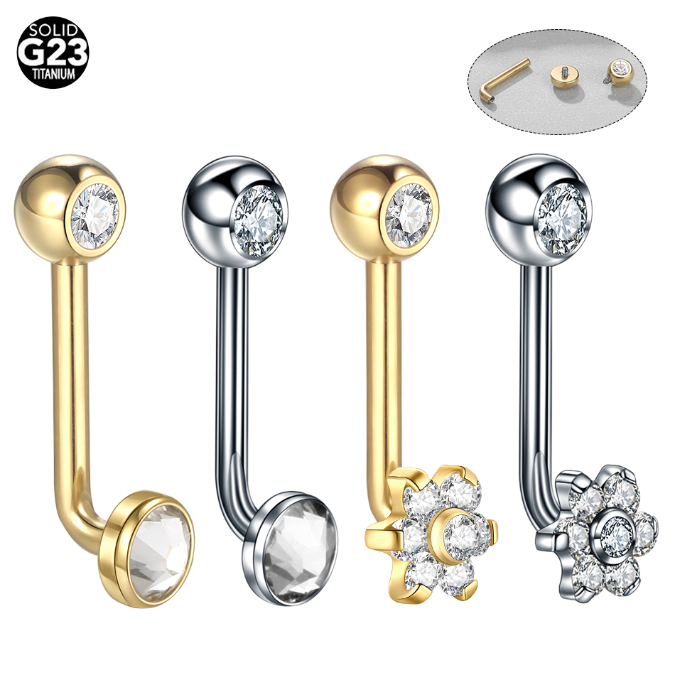 10pcs/lot Titanium Zircon Chri - Body Jewelry Vch recensione e prezzo