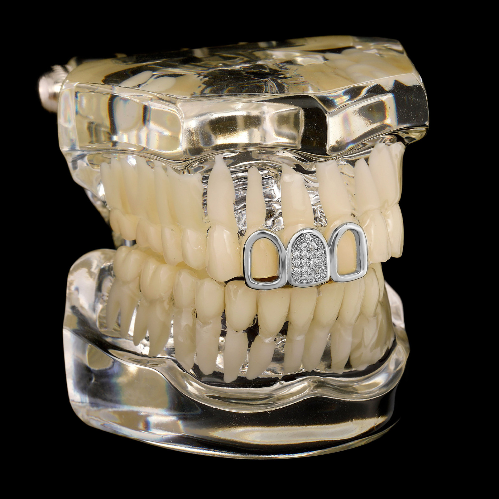 Rhinestone Teeth Cover Gold Pl - Body Jewelry And Piercing recensione e prezzo