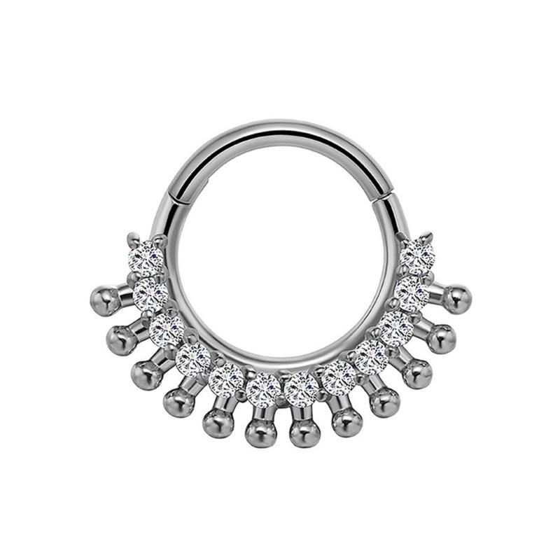 31BB Stylish Crystal Septum Ri - Body Jewelry Cartilage Earrings recensione e prezzo