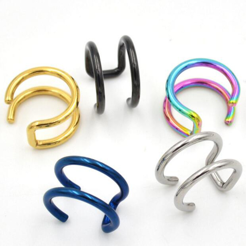 2Pcs 316L Stainless Steel Clip - Body Jewelry Cartilage Earrings recensione e prezzo