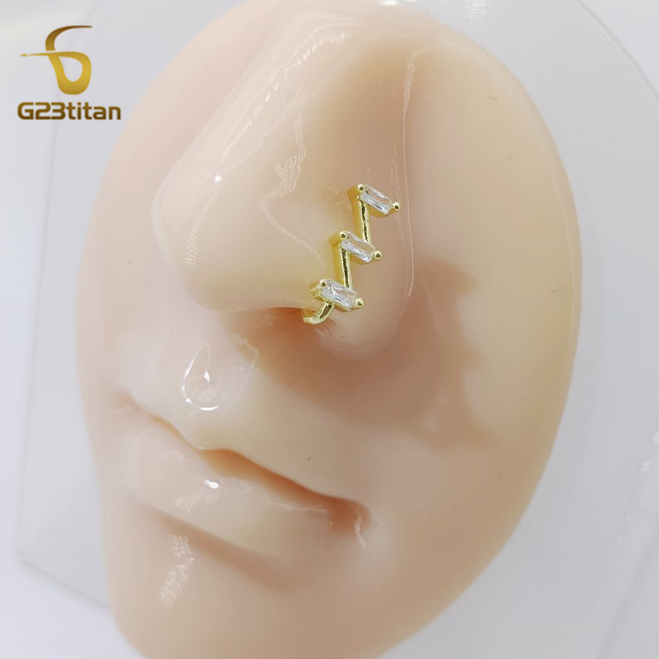 1pc Fake Nose Piercing Ring Wo - Body Jewelry Cartilage Earrings recensione e prezzo