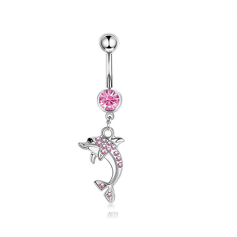 1PCS Pink Crown Belly Button R - Body Jewelry And Piercing recensione e prezzo