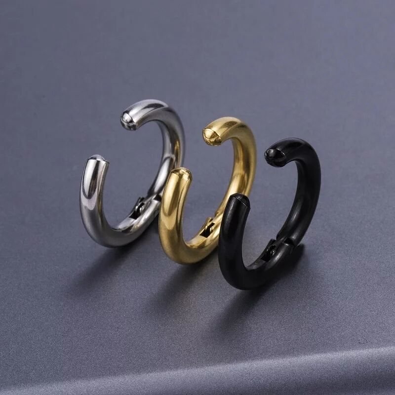 2/6Pcs Fake Huggie Hoop Earrin - Body Jewelry Cartilage Earrings recensione e prezzo