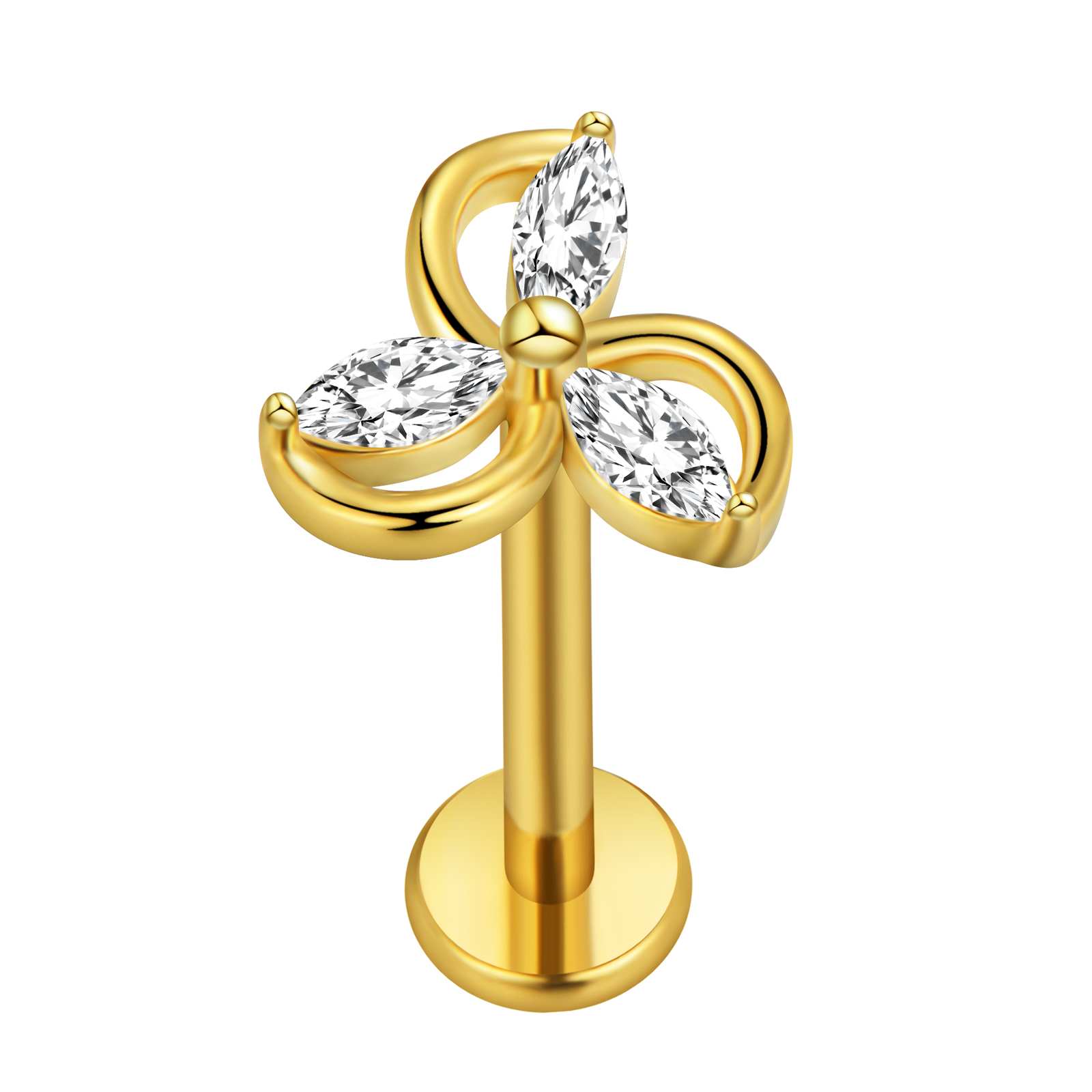Maple Leaf Labret Piercing Sta - Body Jewelry Cartilage Earrings recensione e prezzo