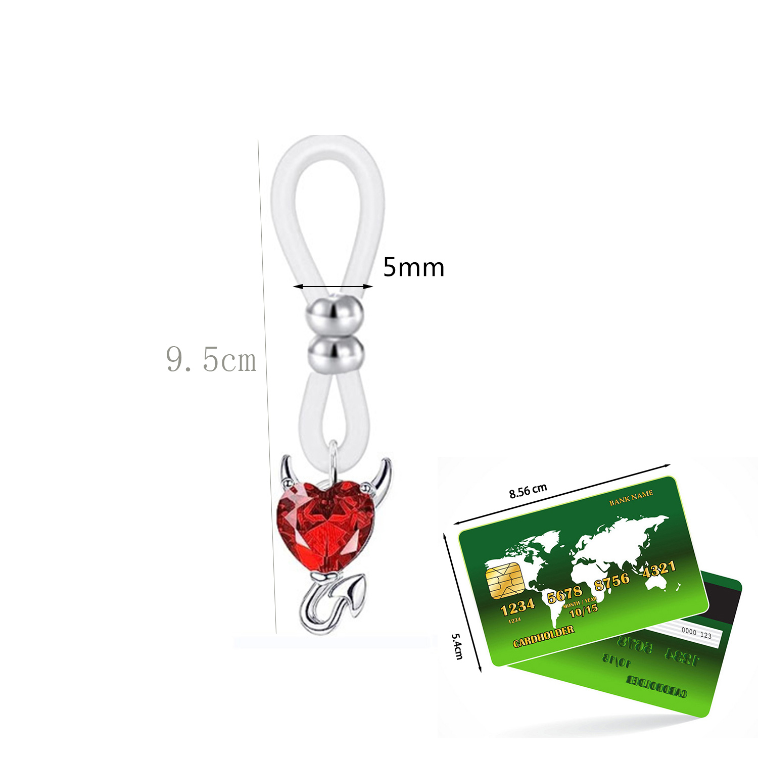 Alloy Silicone Butterfly Heart - Body Jewelry And Piercing recensione e prezzo