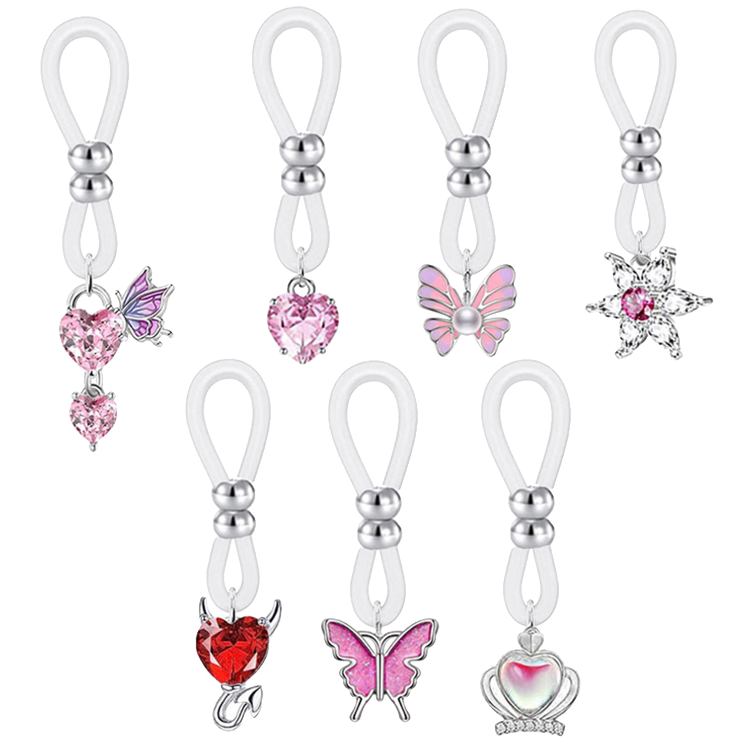 Alloy Silicone Butterfly Heart - Body Jewelry And Piercing recensione e prezzo