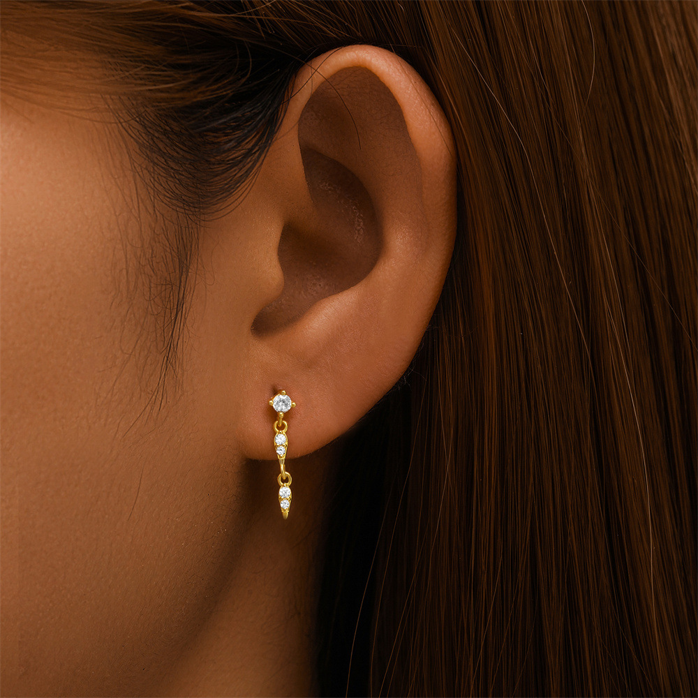 Glowshe 100% 925 Sterling Silv - Body Jewelry Cartilage Earrings recensione e prezzo