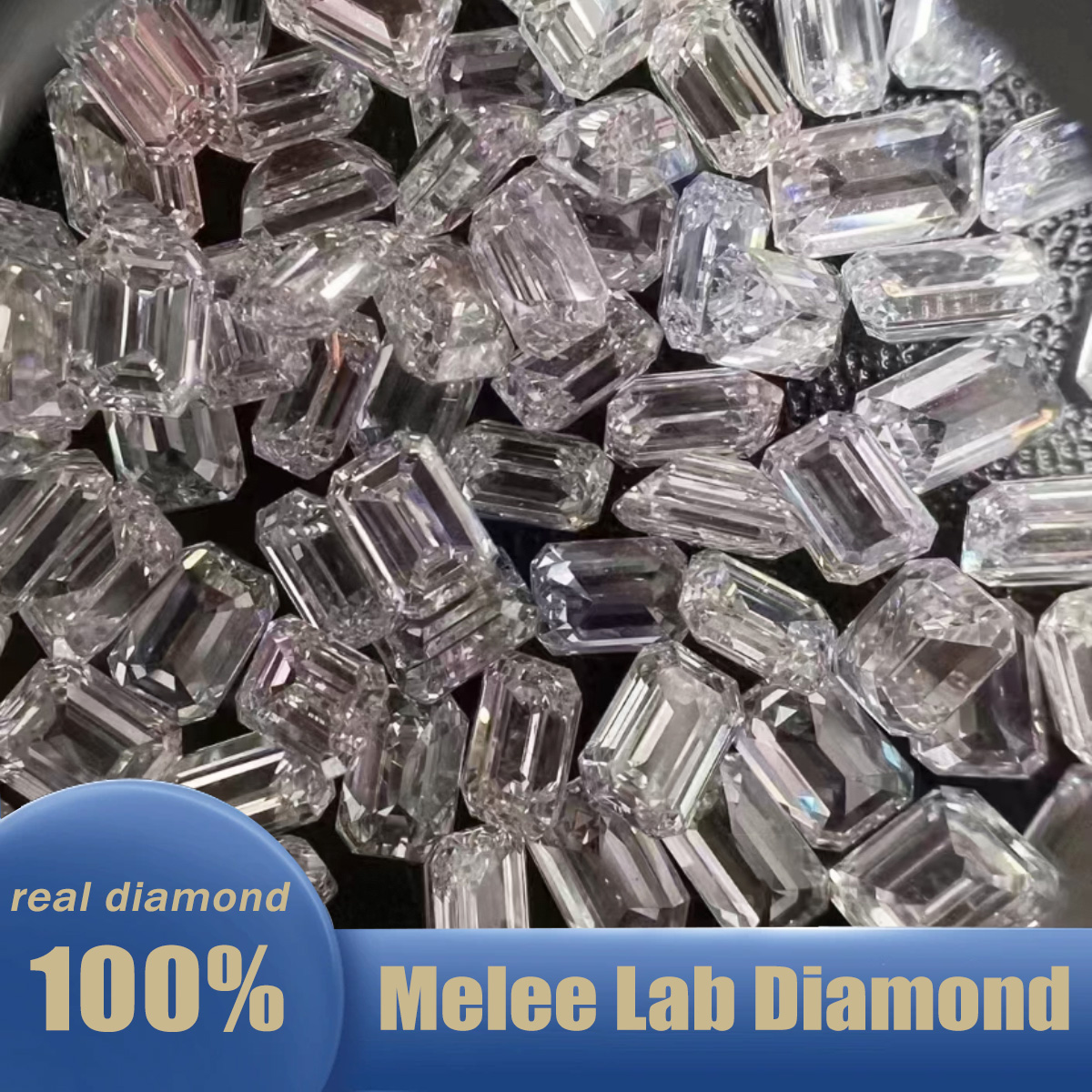 Emerald Cut Lab Grown Small Di - Body Jewelry Vch recensione e prezzo