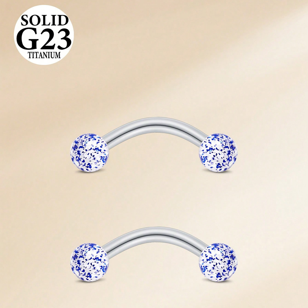 2PCS 16G 8/10mm Titanium Alloy - Body Jewelry Vch recensione e prezzo
