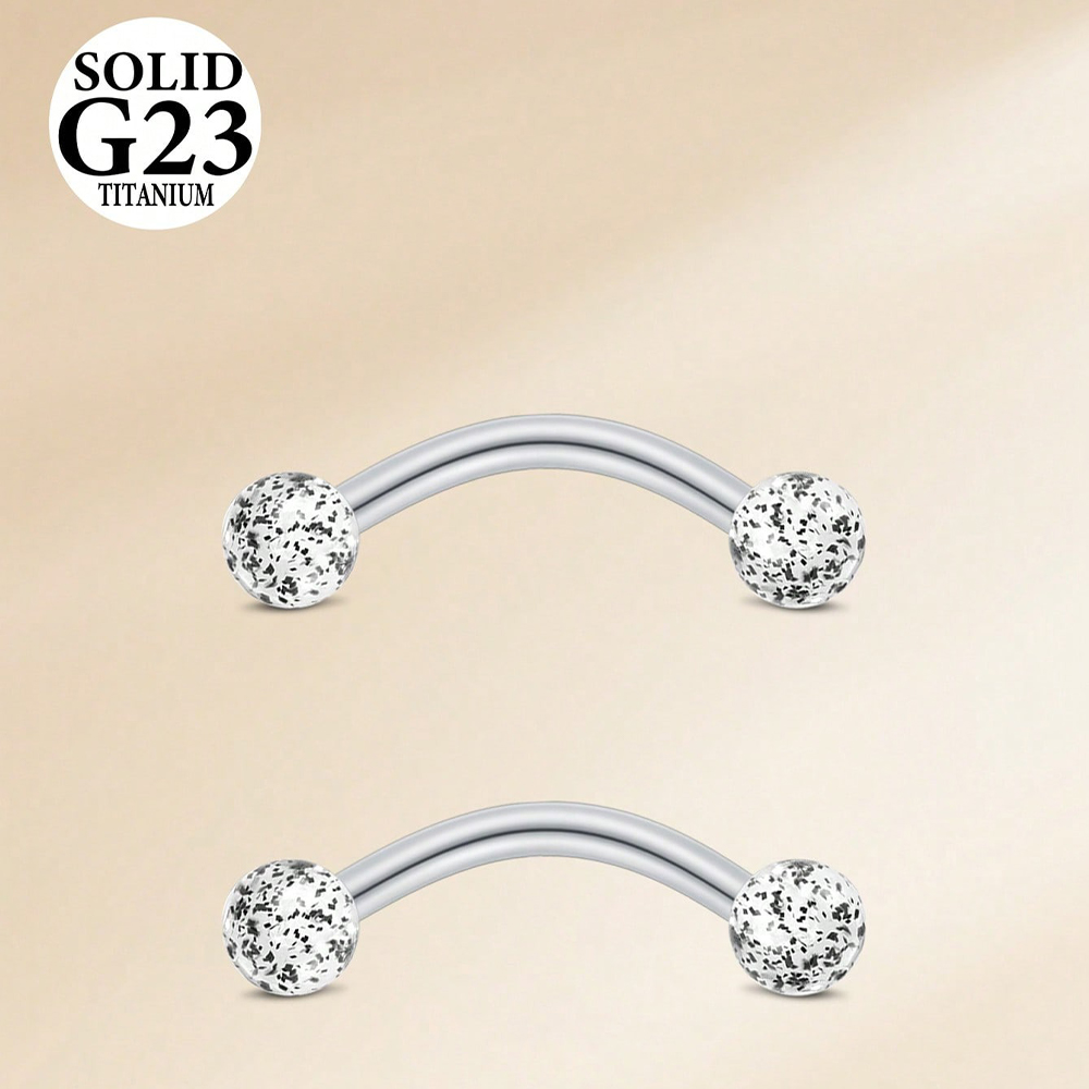 2PCS 16G 8/10mm Titanium Alloy - Body Jewelry Vch recensione e prezzo