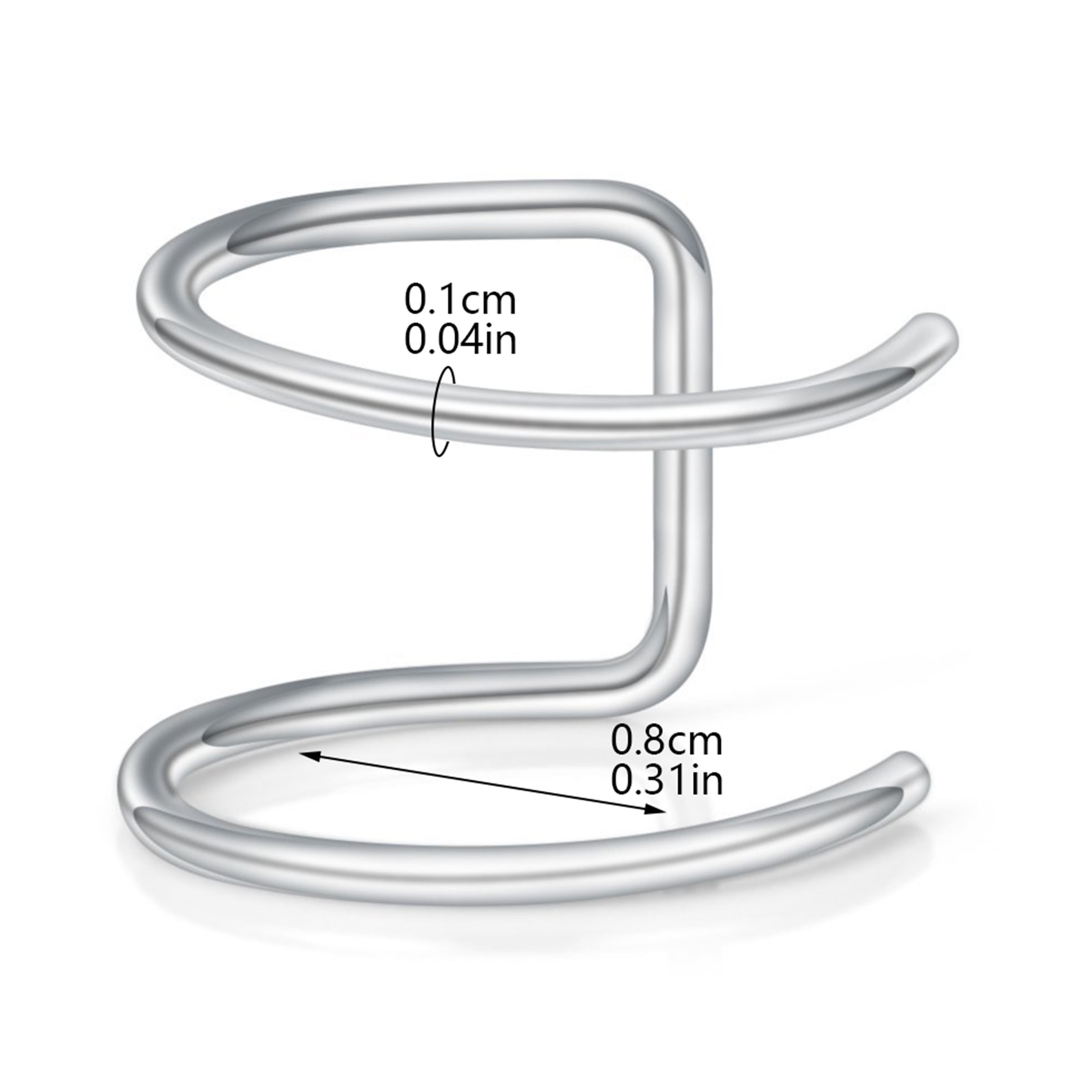 2pcs New No-Piercing Ear Cuffs - Body Jewelry Cartilage Earrings recensione e prezzo