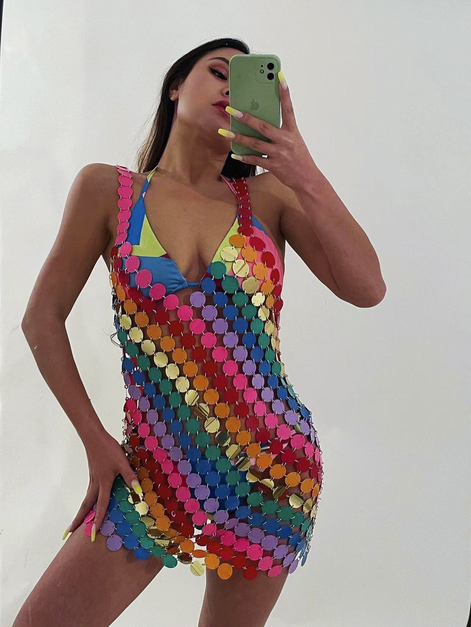 Sexy Backless Bling Mirror Col - Body Jewelry For Backless Dress recensione e prezzo