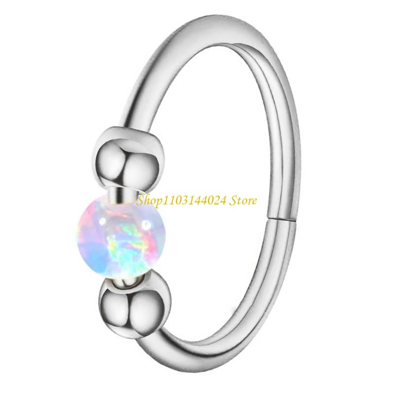 N5KE Opal Beaded Nose Ring Hoo - Body Jewelry Cartilage Earrings recensione e prezzo